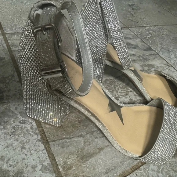 Dazzling Silver Rhinestone Heels - Picture 6 of 8